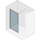 Seitenwand freistehend Duka Libero 3000 mit Wandprofil