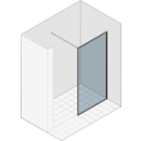 Seitenwand freistehend Duka Libero 3000 mit Wandprofil