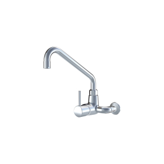 Wandmischer, A 382 mm, Schwenkauslauf oben