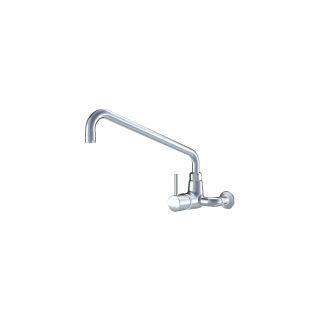 Wandmischer, A 532 mm, Schwenkauslauf oben