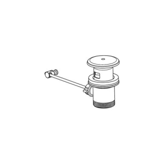 Ablaufventil mit Ventilstopfen und Gestänge zu Einlochmischer<br>(SP00773)