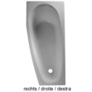 Piccolo 175 x 75 cm, Ablauf rechts