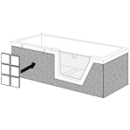 Fliesenträger Front u. Rückenteil zu  1124 242