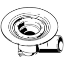 Bodenablaufgarnitur, Abgang D. 100 mm