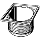 Aufsatzrahmen, für Roste 143 x 143 mm