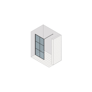 Seitenwand freistehend Duka Libero 3000 "factory design"