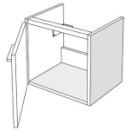 Waschtischmöbel Alterna Pro, B.44cm,H.39cm,T.26,8cm