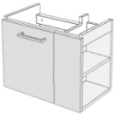 Waschtischmöbel Alterna Pro, B.44cm,H.39cm,T.26,8cm