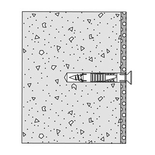 Befestigungsmaterial für Beton, Vollstein