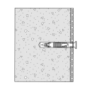 Befestigungsmaterial für Beton, Vollstein