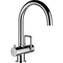 Einlochmischer, Auslauf rund, A 170 mm, Ablauf