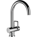 Einlochmischer, Auslauf rund, A 170 mm, ohne Abla.