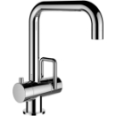 Einlochmischer twin, A 175 mm, Ablaufventil