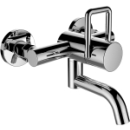 Wandmischer twin 1/2", A 175 mm