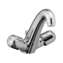 Einlochbatterie, A 150 mm, Ablaufventil