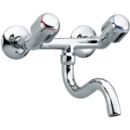 Wandbatterie 1/2", Auslauf unten, A 215 mm