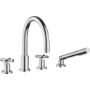 Wannenfüllbatterie Tara., Kreuzgriffe