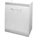 Waschtrogunterbau, Kunstharz weiss