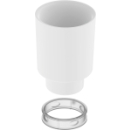 Glas, weiss zu WC-Bürstengarnitur, inkl....