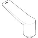 Griff "hot" zu Waschtisch-Dreilochbatterie...