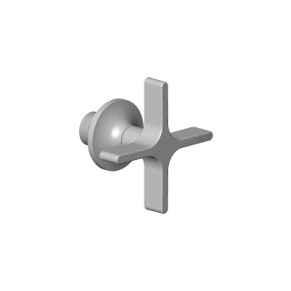 Kreuzgriff "cold", zu Bade- und Duschenbatterien<br>6431 903 / 907 / 923 (9020800100100)