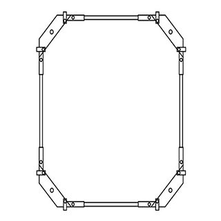 Montagerahmen 100 x 75 cm
