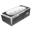 Whirlbox, Wannen oval -180x80, mit Umrandung