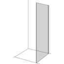 Freistehende Seitenwand Duscholux Air 2