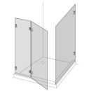 Eckkabine Renner Trendline STS 90°