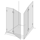 Eckkabine Renner Trendline 2TS 90°