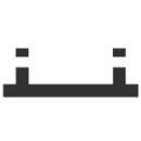 Badetuchstange Renner zu Seitenwand, rechteckig