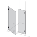 Pendeltüre Atelier 90 TS, bis 120 cm, Türe links