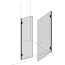 Pendeltüre Atelier 90 TS, bis 120 cm, Türe rechts