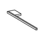 Handtuchhalter linear, für Montage links