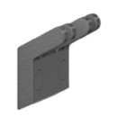 Handtuchhaken, doppelt 6,0 x 5,9 cm