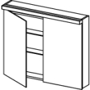 Spiegelschrank Alterna format LED