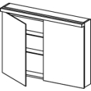 Spiegelschrank Alterna format LED