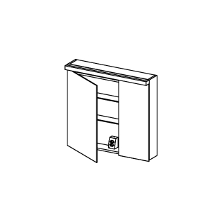 Spiegelschrank Alterna format LED plus