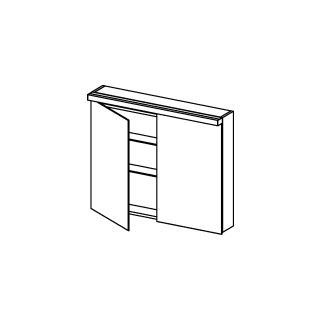 Spiegelschrank Alterna format LED plus