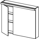 Spiegelschrank Alterna format LED plus