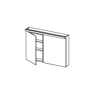 Spiegelschrank Alterna format LED plus