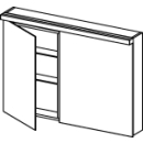 Spiegelschrank Alterna format LED plus