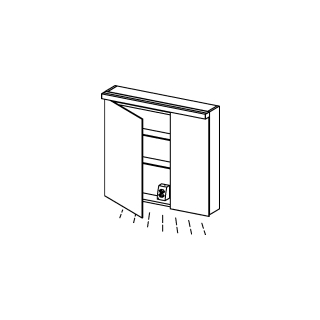 Spiegelschrank Alterna format LED plus