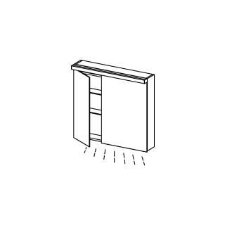 Spiegelschrank Alterna format LED plus