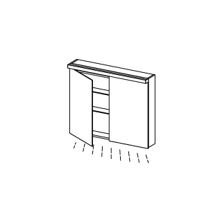 Spiegelschrank Alterna format LED plus
