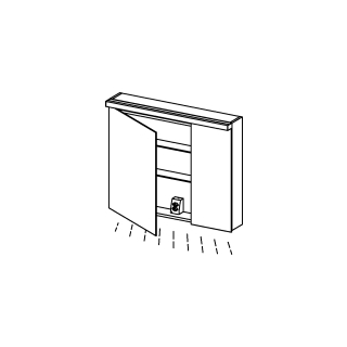 Spiegelschrank Alterna format LED plus
