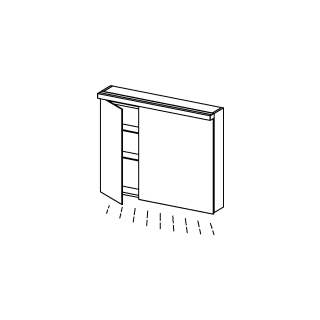 Spiegelschrank Alterna format LED plus