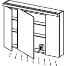 Spiegelschrank Alterna format LED plus