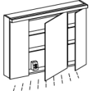 Spiegelschrank Alterna format LED plus