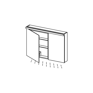 Spiegelschrank Alterna format LED plus